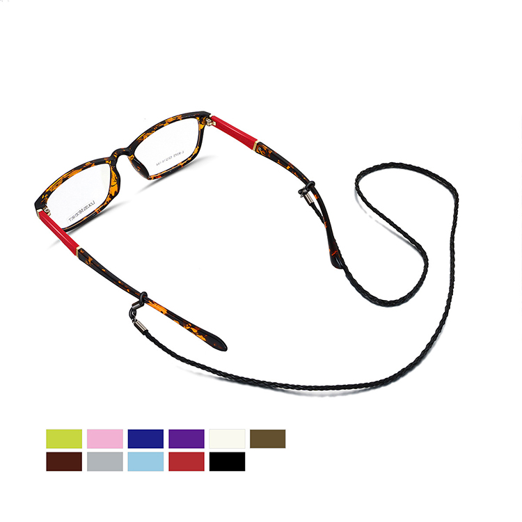 Cadenas y cordones de anteojos con correa de gafas de sol de cuero personalizables al por mayor baratos
