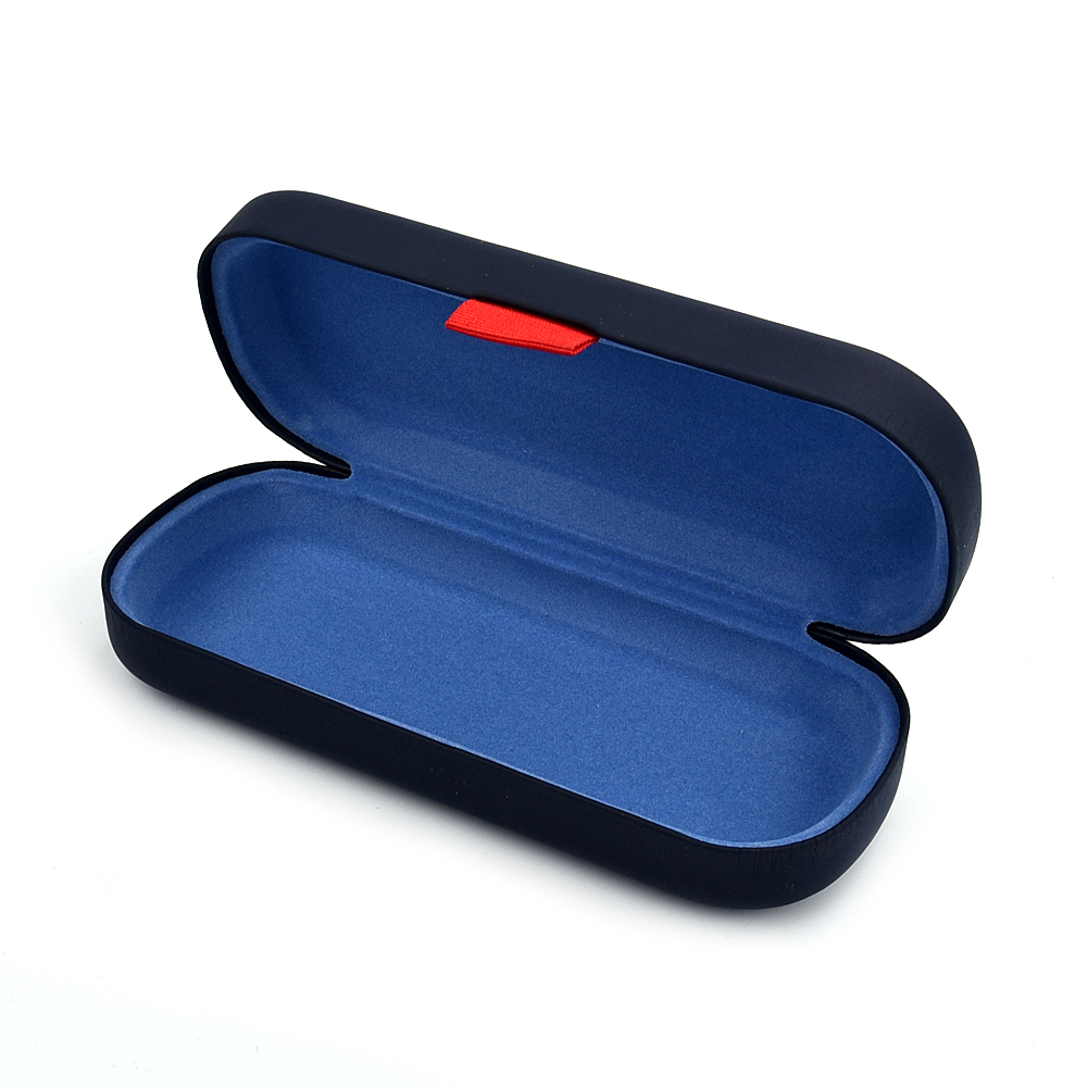 Estuche rígido personalizado para gafas con logotipo impreso en negro