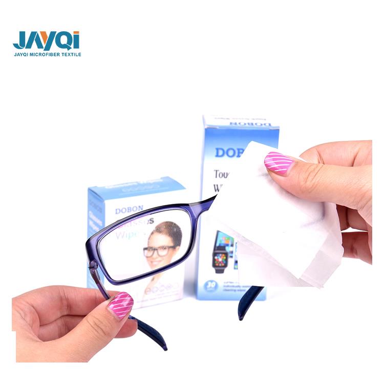 Toallitas prehumedecidas para lentes impresas personalizadas con logotipo personalizado de fábrica profesional