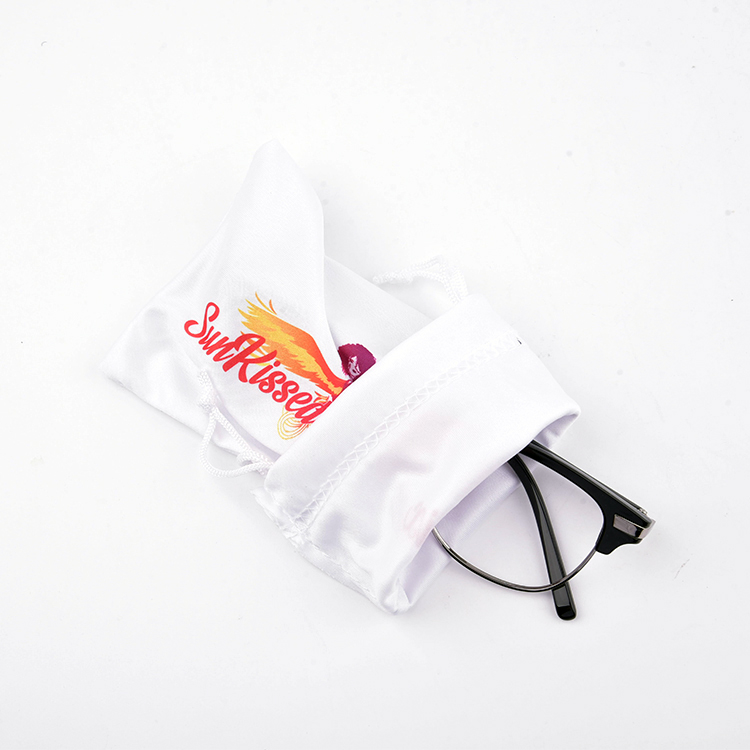 Gafas de sol de microfibra personalizadas Bolsa de gafas de poliéster Poucho