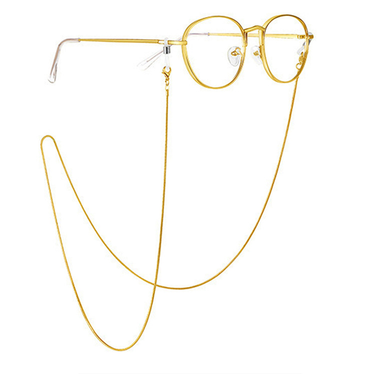 Cadenas de gafas de oro baratas de alta calidad Cadenas y cordones de anteojos de metal