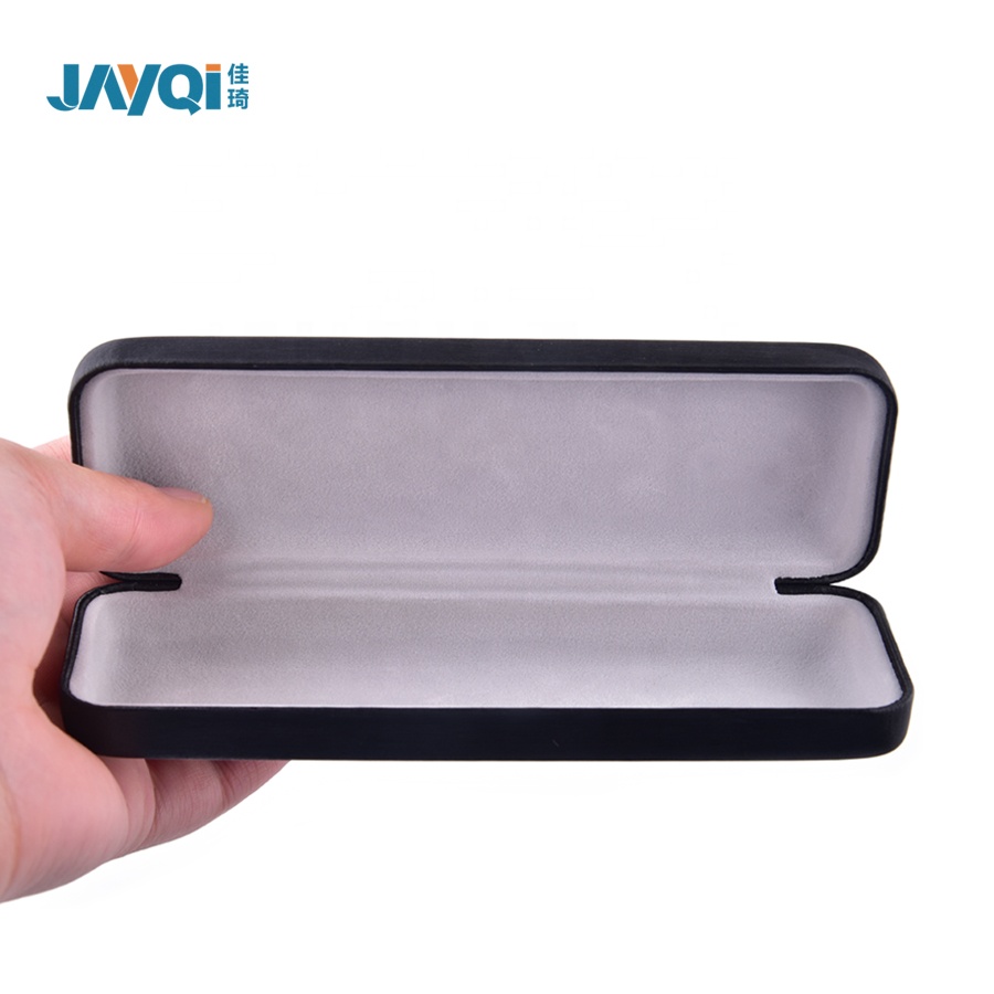 Caja de gafas de sol Logotipo personalizado de cuero Caja de gafas ópticas 