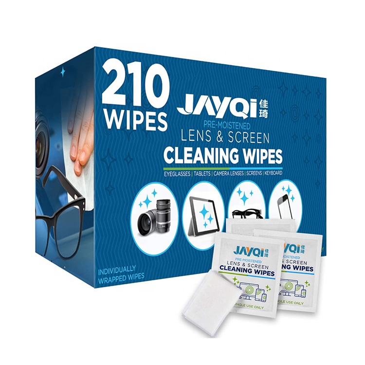 210 toallitas húmedas suaves de microfibra para limpieza de lentes, limpieza prehumedecida