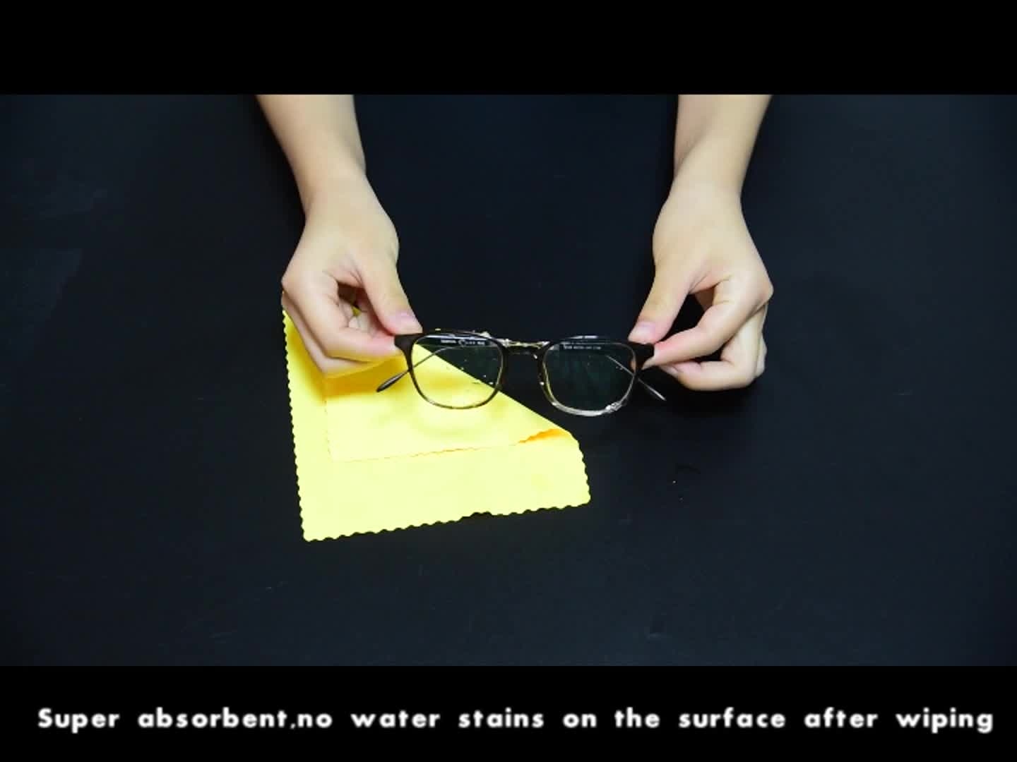 Paño de gafas de microfibra personalizado con impresión de espuma