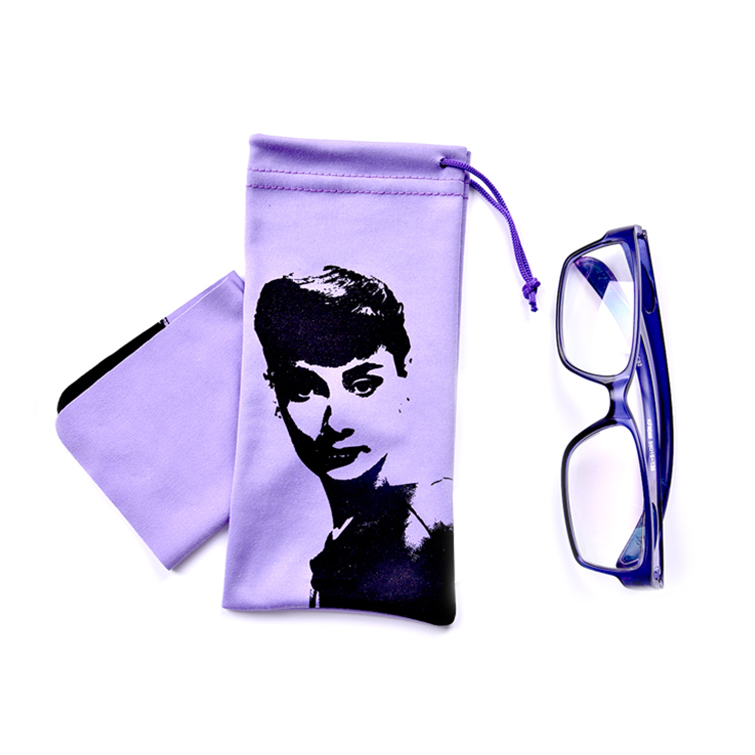 Bolsa blanca personalizada para gafas Bolsas grandes para gafas de sol 