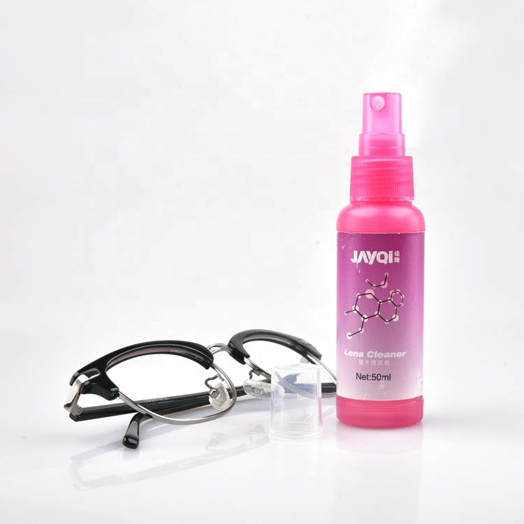 Botella de spray de 2 oz Limpiador de lentes de spray de lentes ópticas de vidrio para ojos