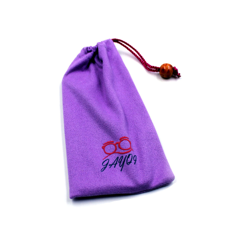 Bolsa de vidrio de sol de microfibra con impresión de espuma con sorteos