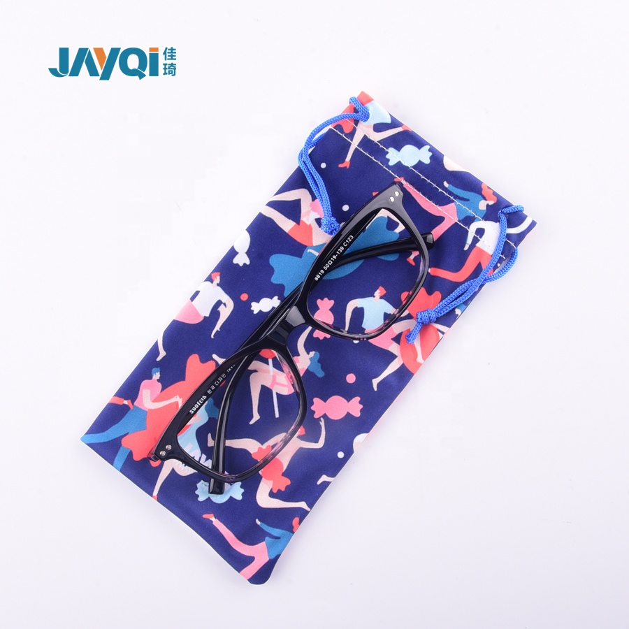 Bolsa de gafas de sol de microfibra Pu personalizada para gafas 