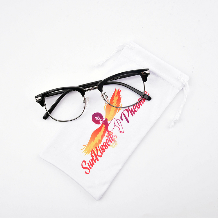 Gafas de sol de microfibra personalizadas Bolsa de gafas de poliéster Poucho